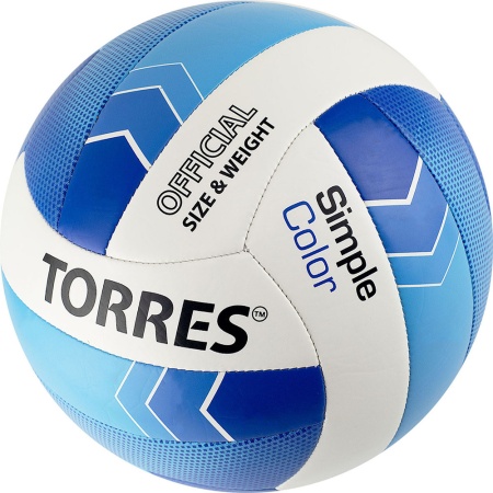 Купить Мяч волейбольный Torres Simple Color любительский р.5 в Хадыженске 